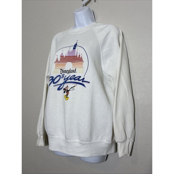 Vintage Disneyland 30th Year Anniversary Sweatshirt 80s Single Stitch Size XL - Picture 3 of 6